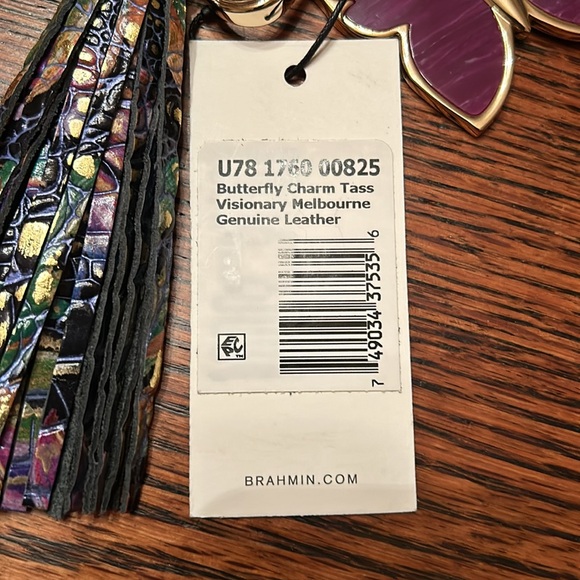 Brahmin Butterfly Charm Tassel - Picture 2 of 3